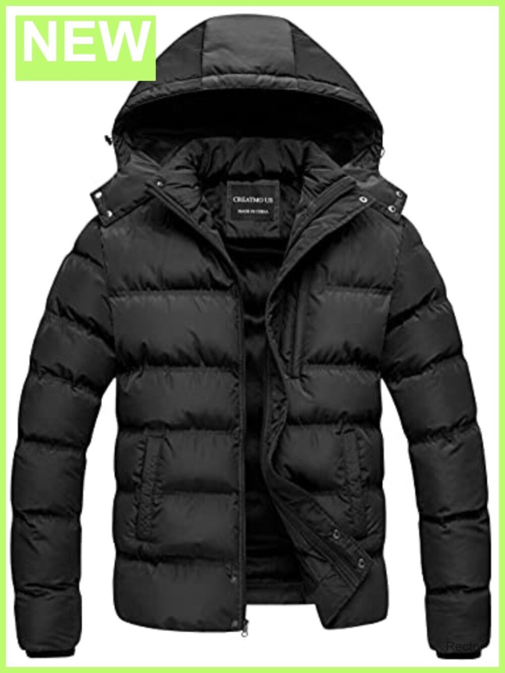 Men's Waterproof Puffer Jacket Warm Thicken Ski Coat Winter Parka